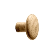Brutus Door Knob - Lacquered Oak
