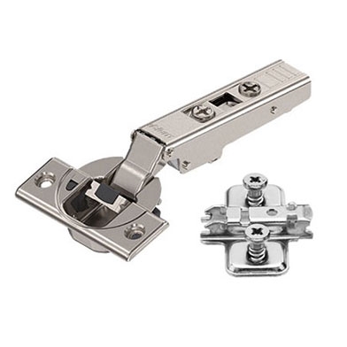 Blum Soft Close 110º Hinge & Cruciform Mounting Plate (Overlay Application)