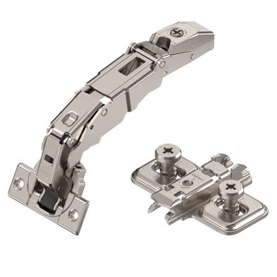 Blum Soft Close 155º Hinge & Cruciform Mounting Plate (Overlay Application)
