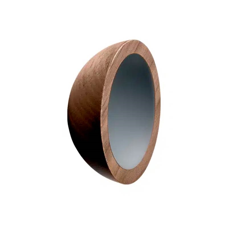 Wok Knob - Laquered Walnut/Dark Grey