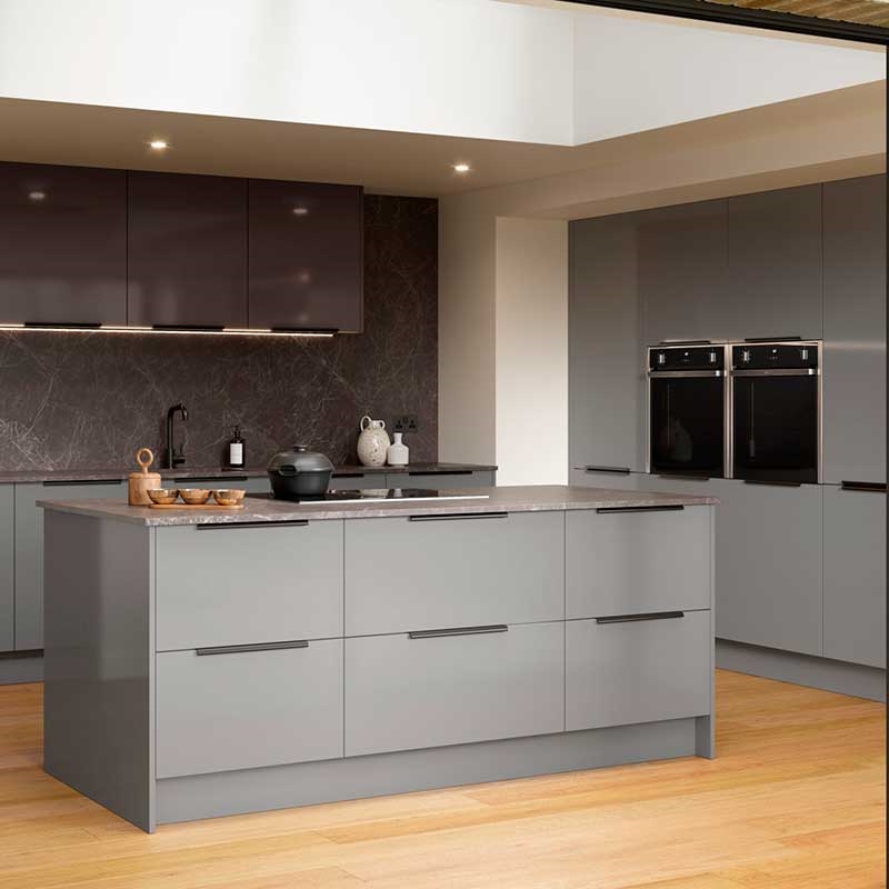 Zurfiz Kitchen Doors - Supermatt Dust Grey