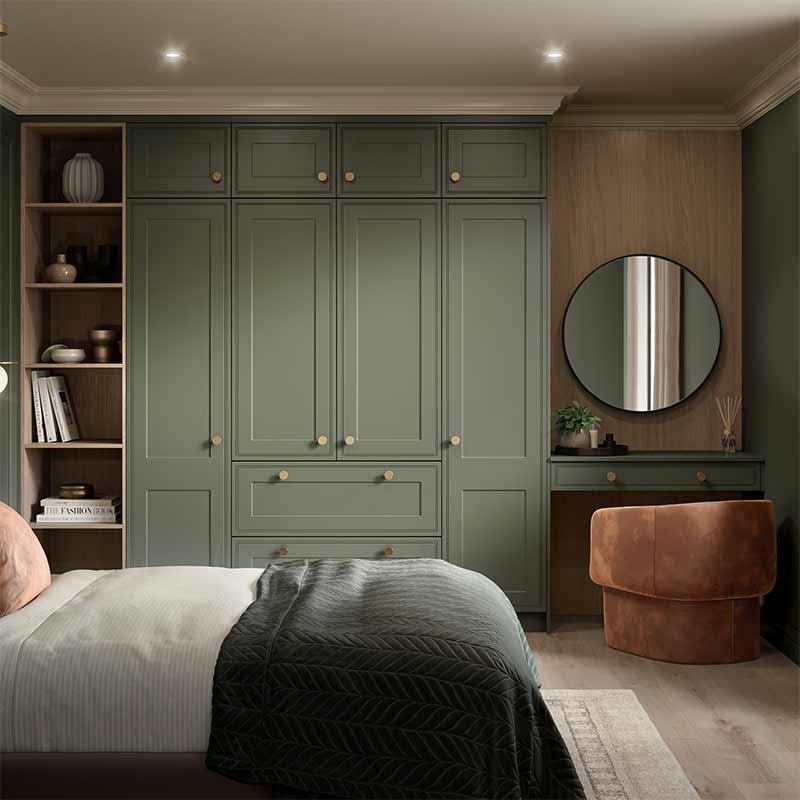 Fitted Wardrobe with Tullymore Wardrobe Doors