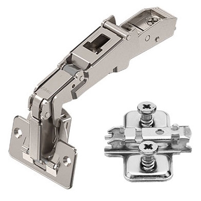 Blum Standard 170º Hinge & Cruciform Mounting Plate (Overlay Application, Not Soft Close)