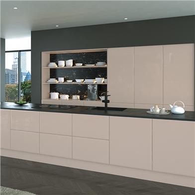 Bella High Gloss Cashmere Kitchen