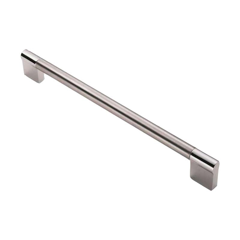 Keyhole Handle - Satin Nickel & Chrome
