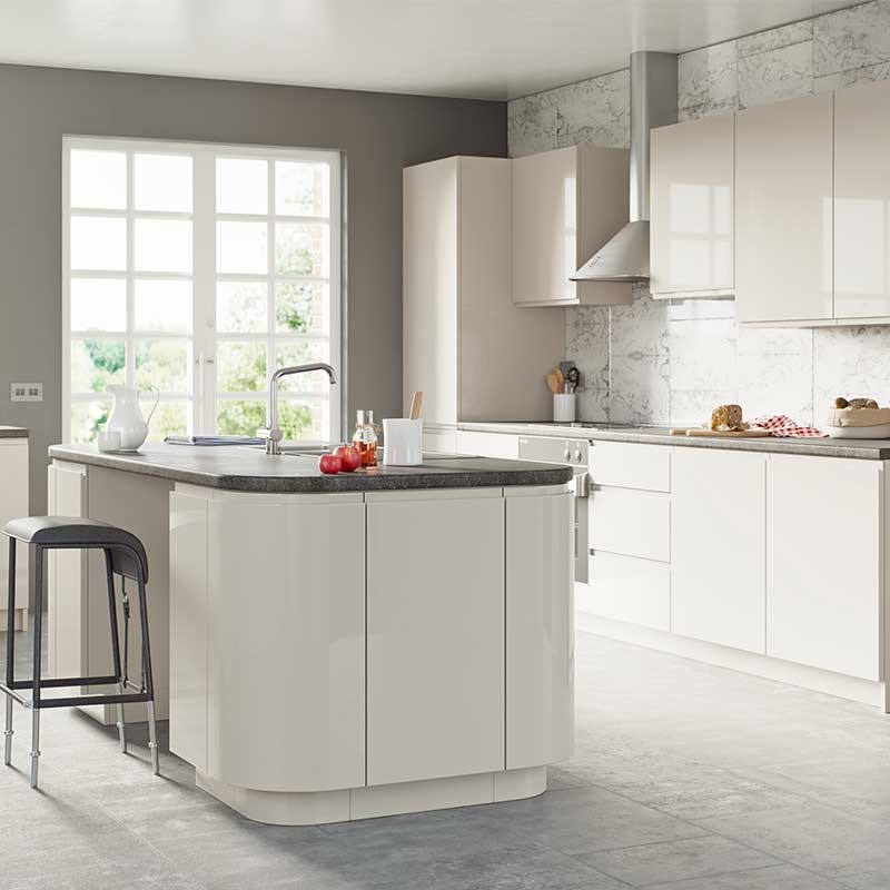 Opus Kitchen Doors - High Gloss Cashmere