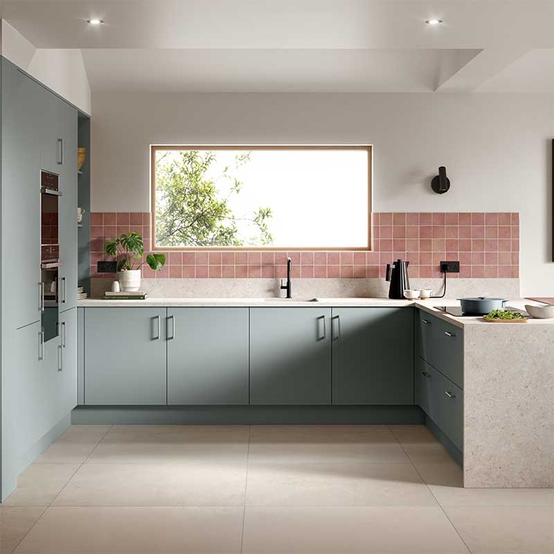 Ora Kitchen Doors - Supermatt Aquamarine