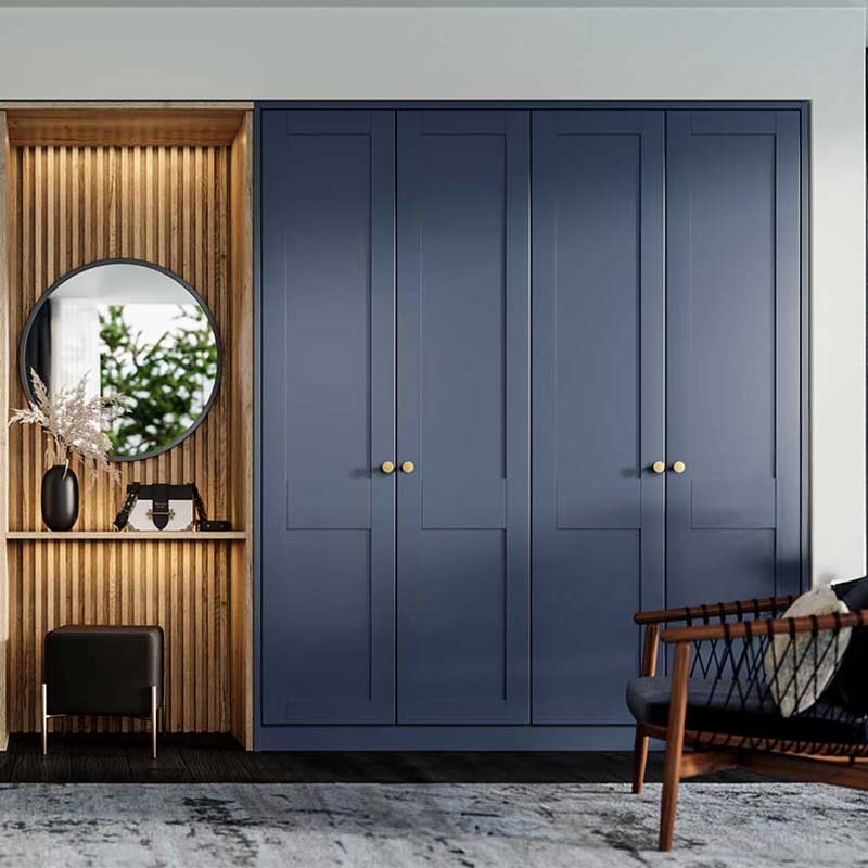 Fitted Bedroom with Shaker Design Wardrobe Doors