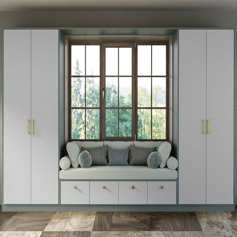 Zurfiz Supermatt Light and Dust Grey Bedroom