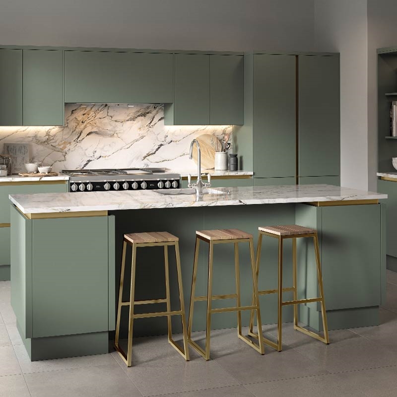 Zurfiz Kitchen Doors - Supermatt Matt Sage Green