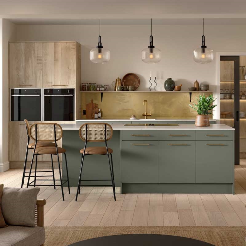 Valore Matt Smoke Green Kitchen
