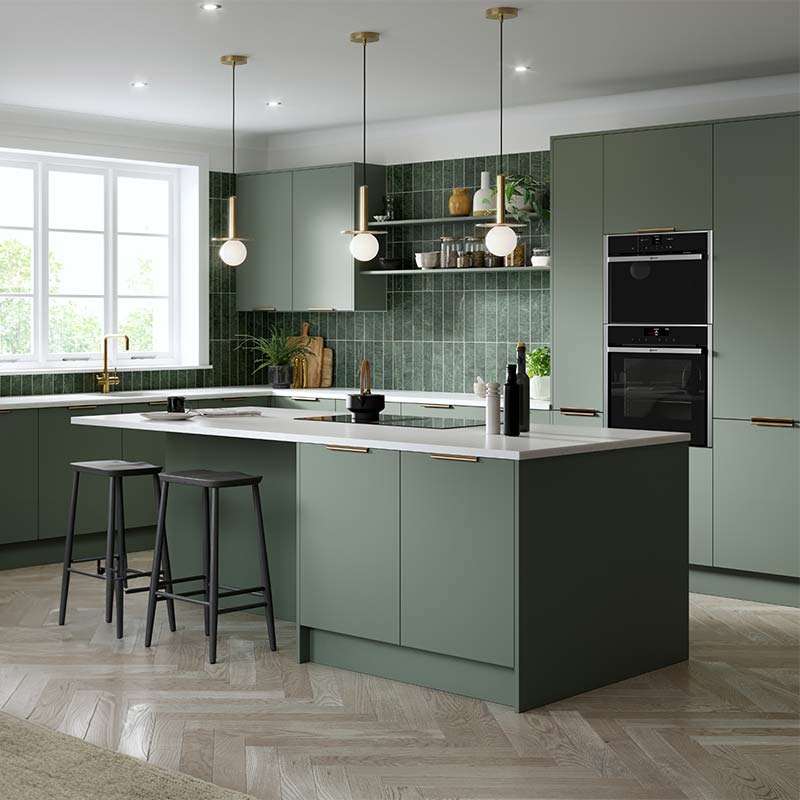 Valore Matt Smoke Green Kitchen