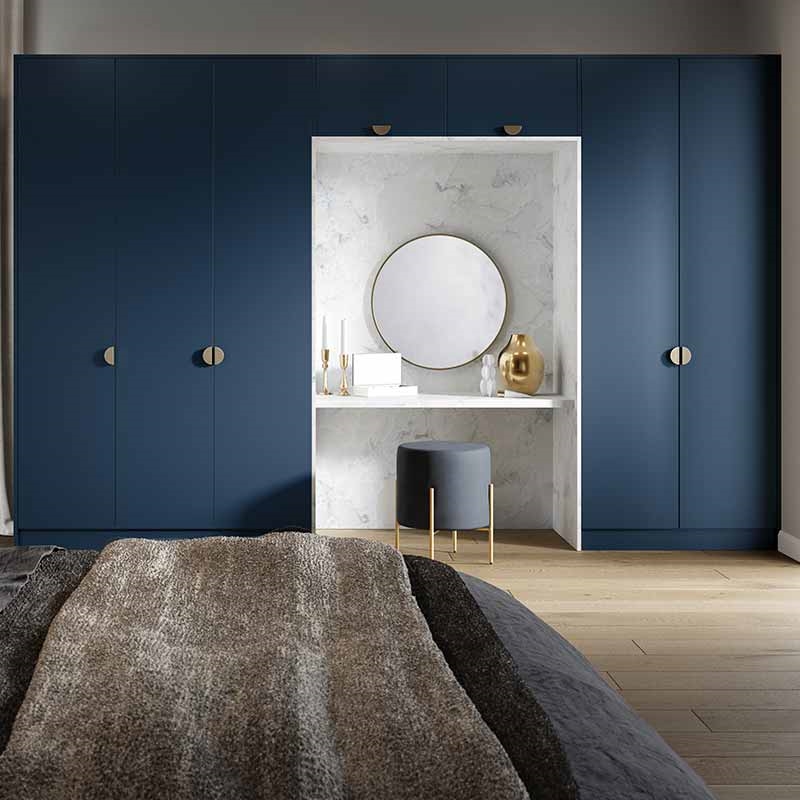 Supermatt Indigo Blue Fitted Bedroom