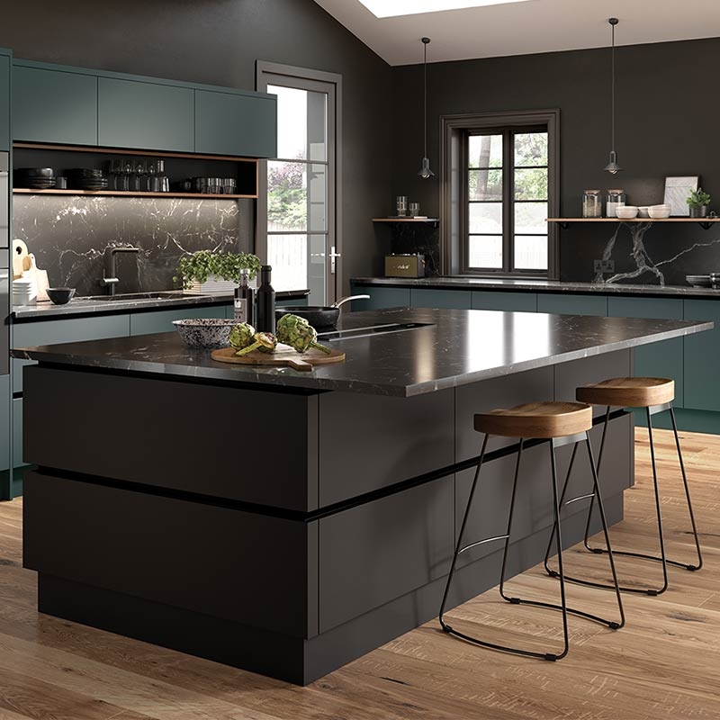 Zurfiz Kitchen Doors - Supermatt Matt Black