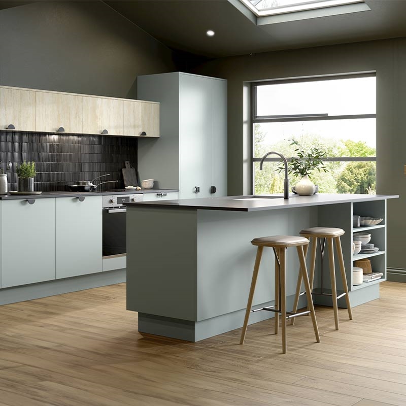 Zurfiz Kitchen Doors - Supermatt Duck Egg