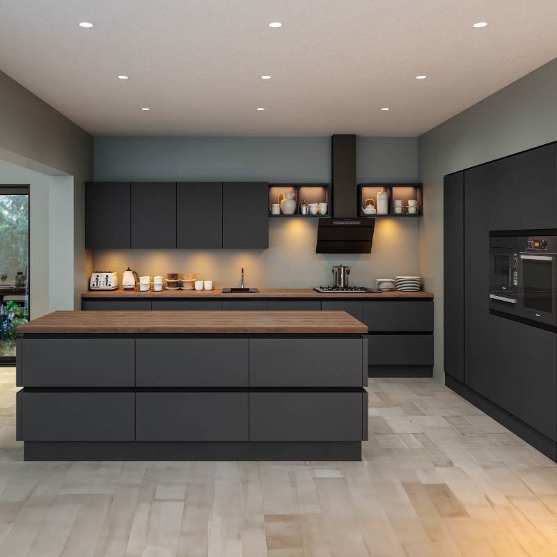Zurfiz Kitchen Doors - Supermatt Graphite