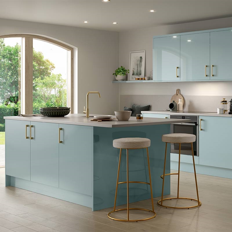 Zurfiz Kitchen Doors - Ultra Gloss Metallic Blue