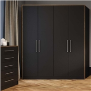 Serica Matt Black Fitted Bedroom