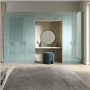 Zurfiz Ultra Gloss  Metallic Blue fitted bedroom