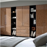 Zurfiz Ultra Gloss Copperleaf Fitted Bedroom