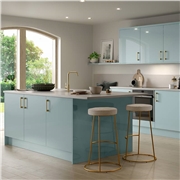 Zurfiz Ultragloss Metallic Blue Kitchen Doors